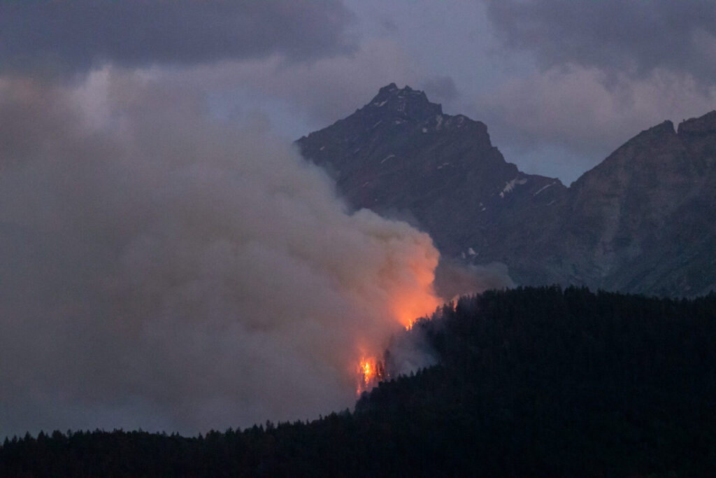 Incendio Aymavilles - Foto di Rassel Tresca