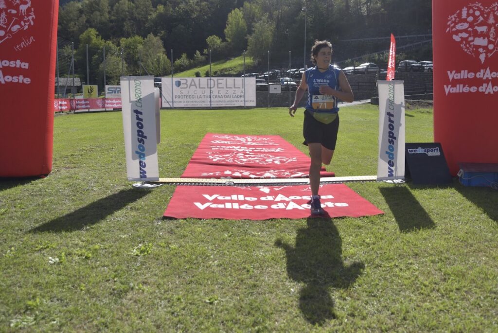 Carla Young al Trail delle Macine della Valmeriana