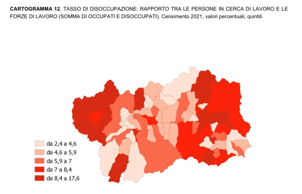 Disoccupazione in Valle d’Aosta