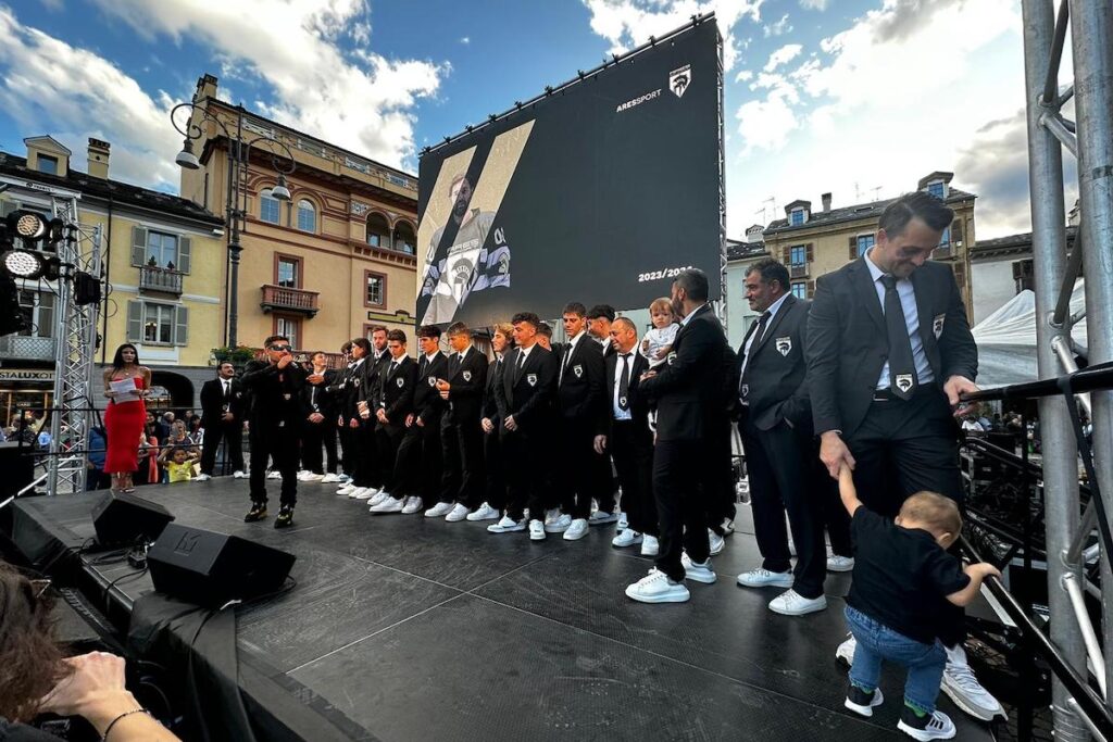 La presentazione di Ares Sport ad Aosta