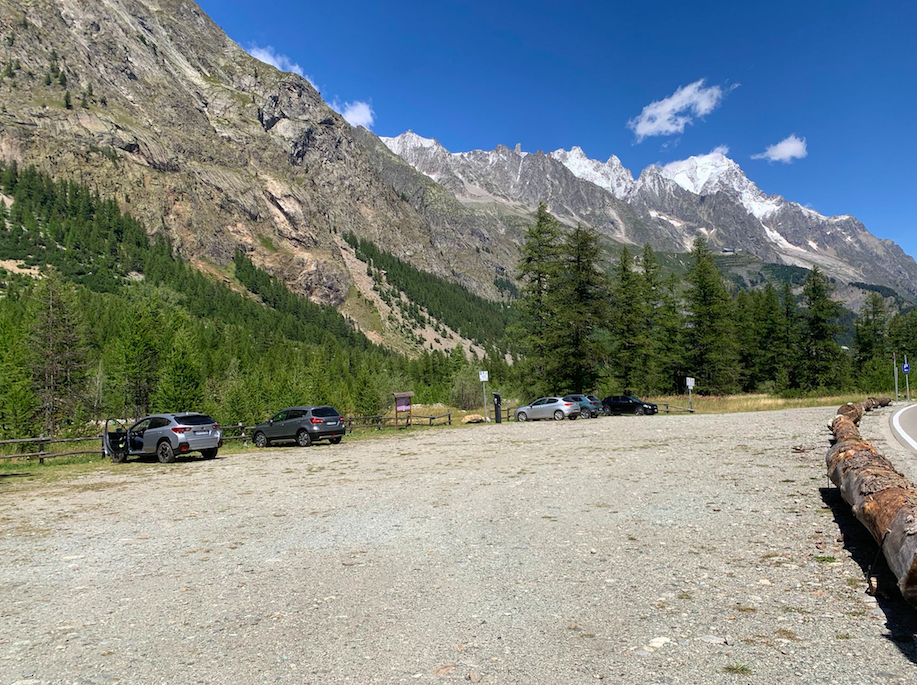 parcheggio Val Veny
