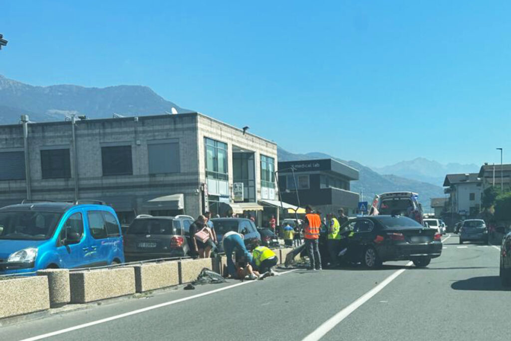 L'incidente stradale a Charvensod