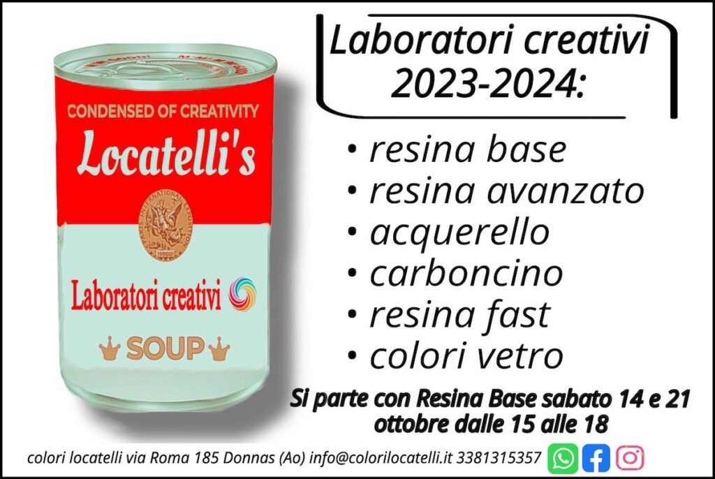 Colori Locatelli accende la tua inventiva con i Laboratori creativi 2023/2024