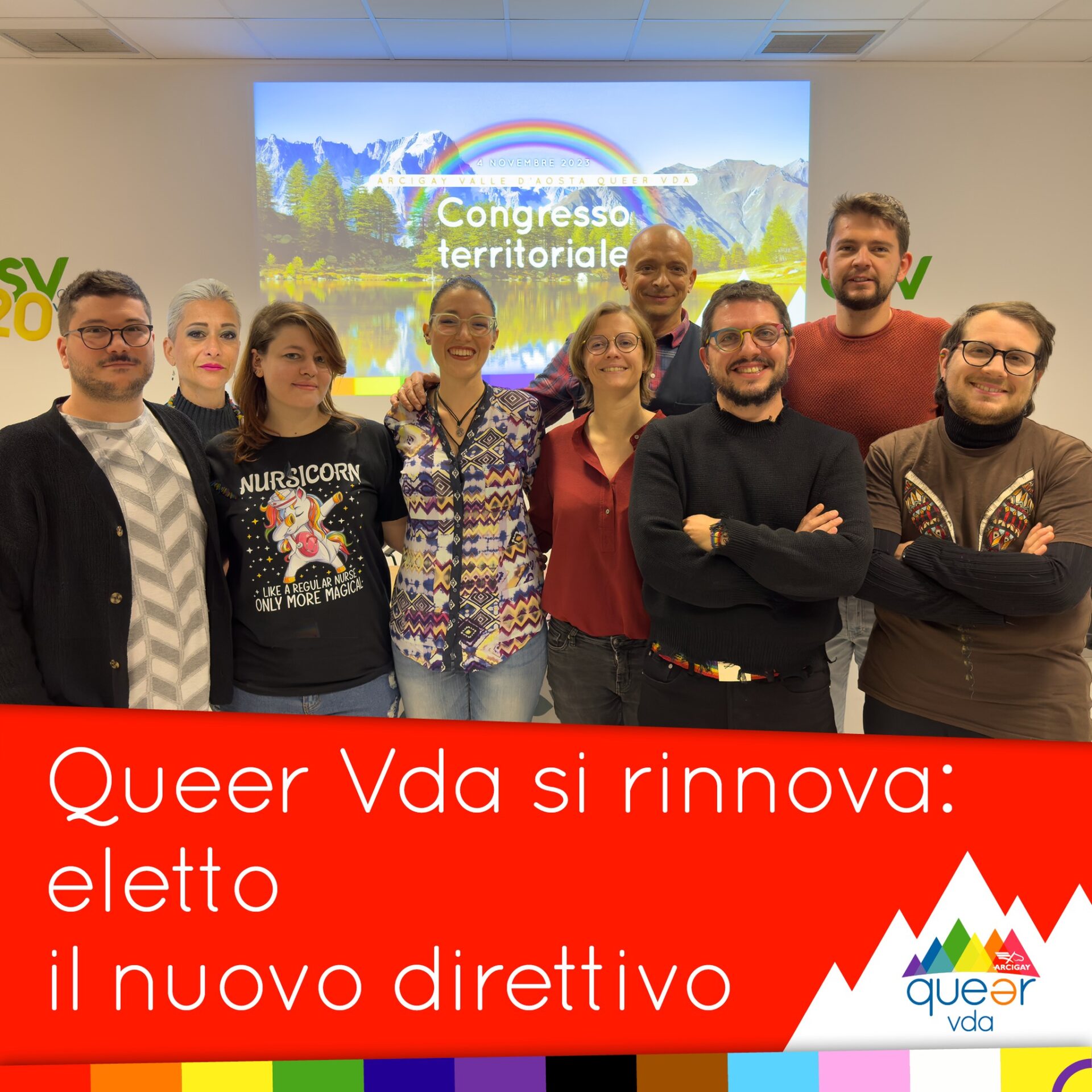 Il direttivo di Arcigay Queer vda