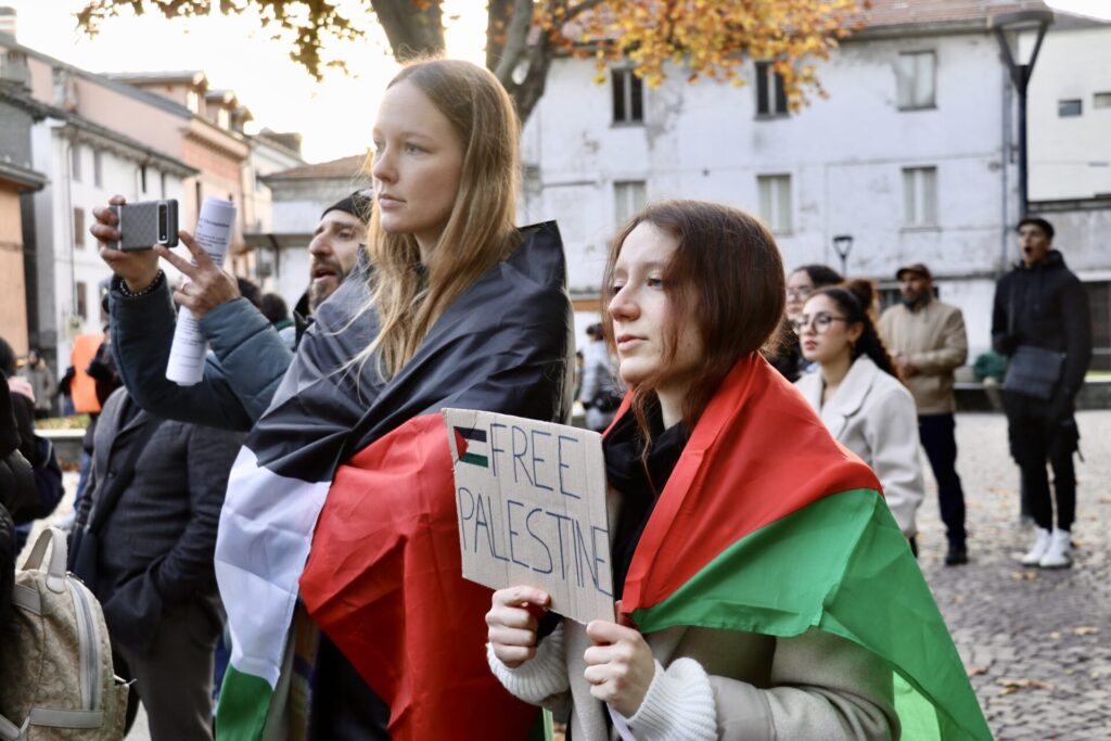 Manifestazione Unione Popolare e BDS Giovani Palestinesi