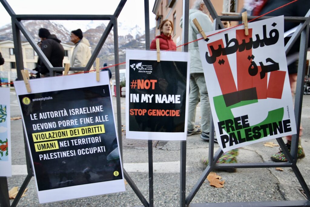 Manifestazione Unione Popolare e BDS Giovani Palestinesi