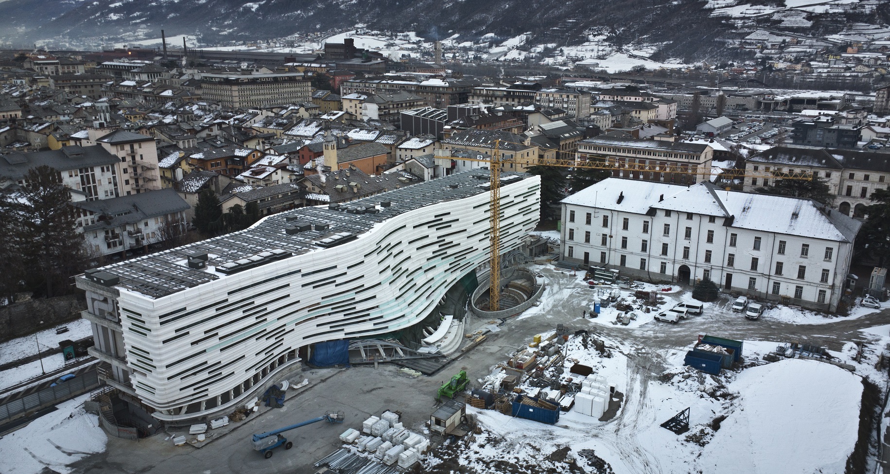 Nuova Università della Valle d'Aosta vista dall'alto