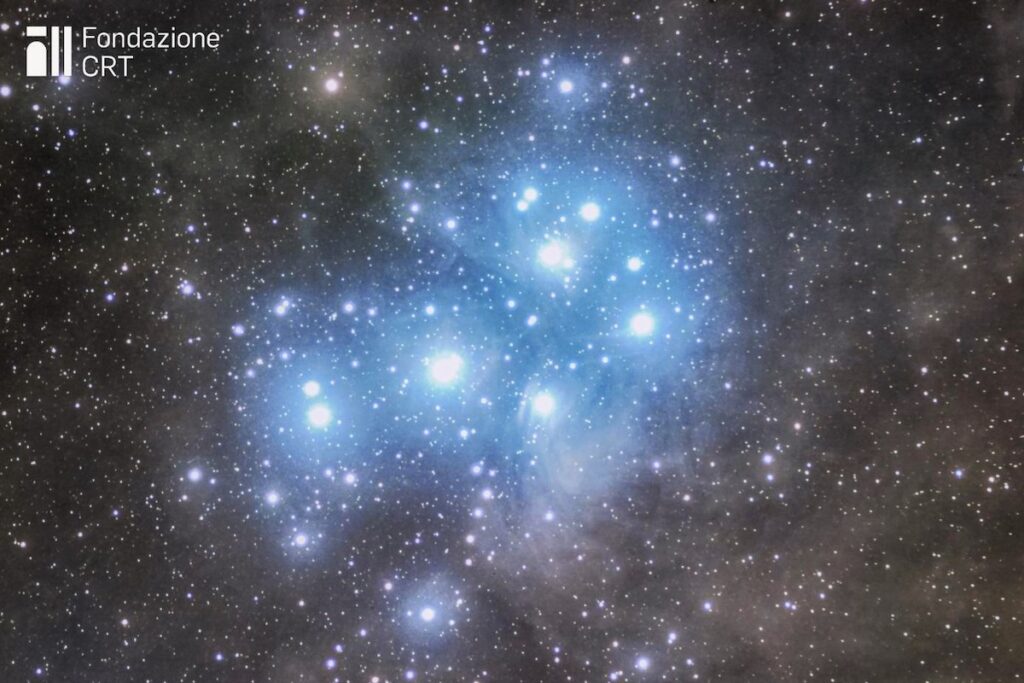 L’ammasso stellare aperto delle Pleiadi M45 ripreso durante il 31° Star Party a Saint-Barthélemy. Credit: Lorenzo Condello/Osservatorio Astronomico di Genova - Sezione Astrofili dell'Università Popolare Sestrese - Associazione Culturale Onlus