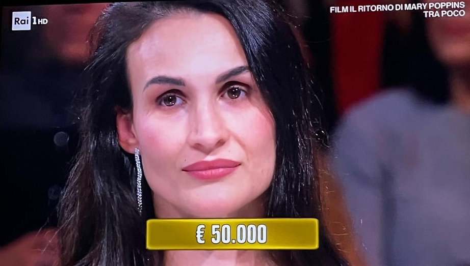 Eleonora fortunata ad “Affari tuoi”: vince 50mila euro