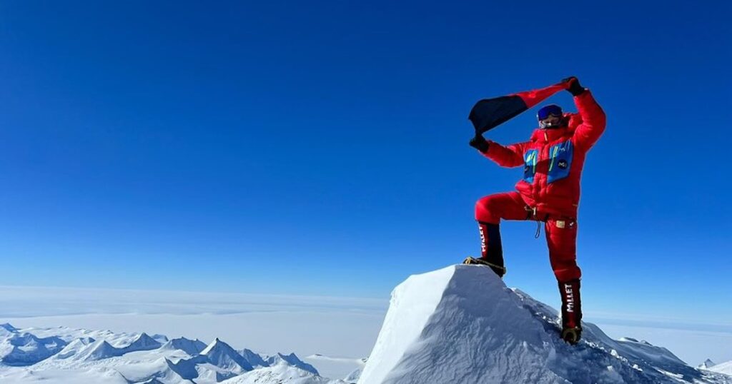Marco Camandona sul Monte Vinson foto Instagram