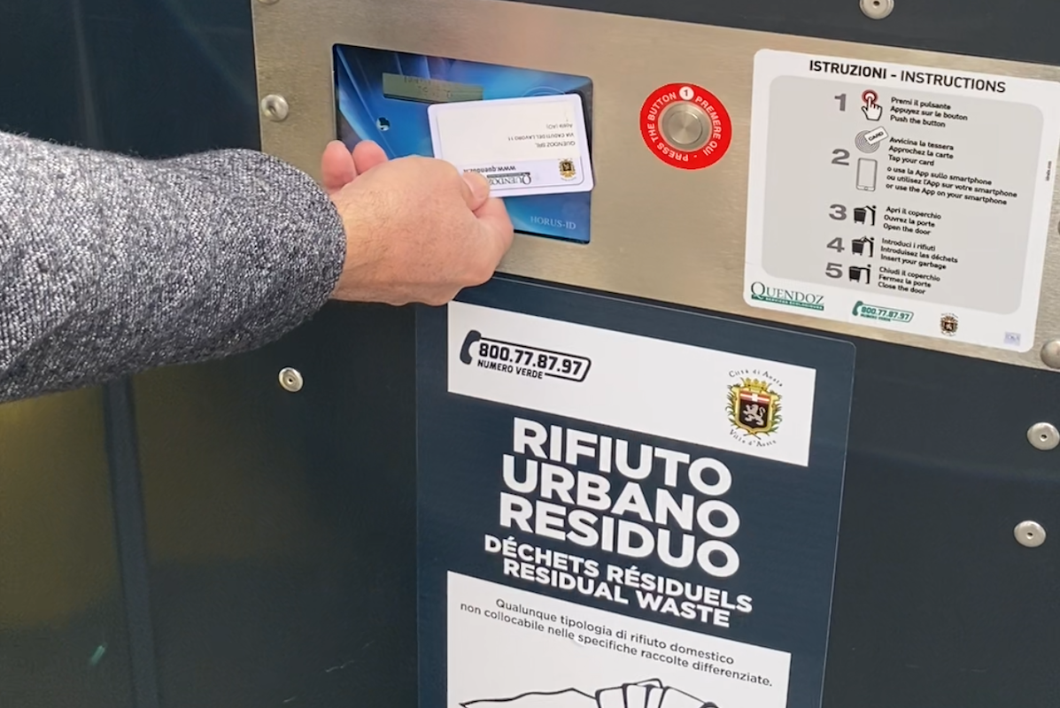 La raccolta dei rifiuti ad Aosta