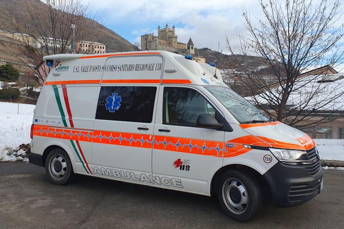 Un'ambulanza a Saint-Pierre