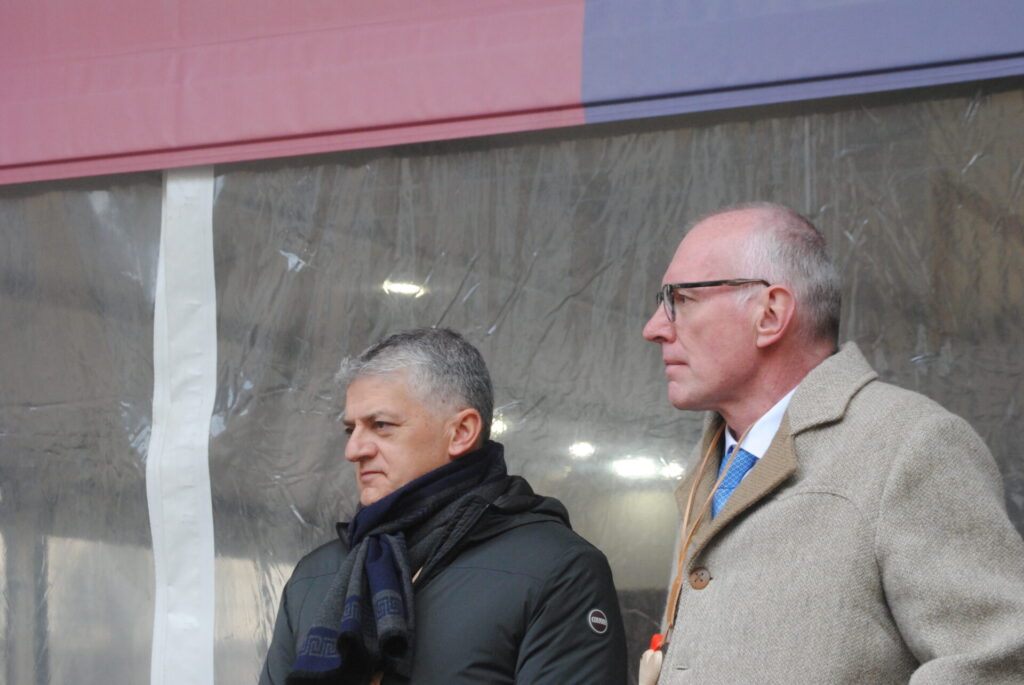 L'assessore Luigi Bertschy ed il presidente Renzo Testolin
