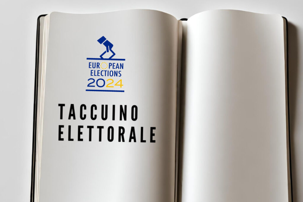 Taccuino Elezioni Europee - taccuino elettorale - Europee 2024