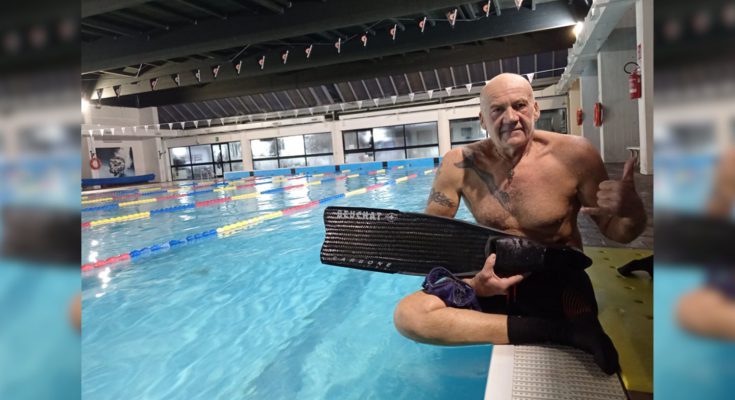 Fausto Firreri record para olimpico apnea ghiaccio