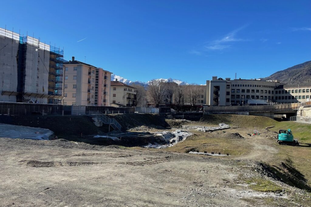 Il cantiere di ampliamento dell'ospedale Parini