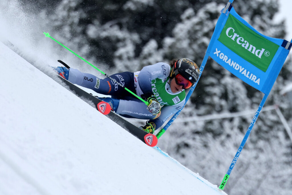 FIS Ski World Cup 2023-2024. Federica Brignone (ITA) Soldeu (AND) 10/02/2024 Photo: Marco Trovati /Pentaphoto