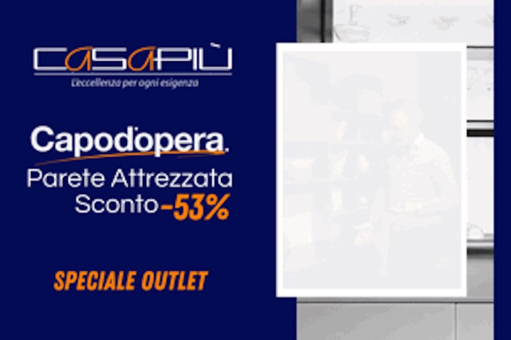 Casa Più Arredamenti | Outlet sconto -53%: Parete attrezzata di Capodopera