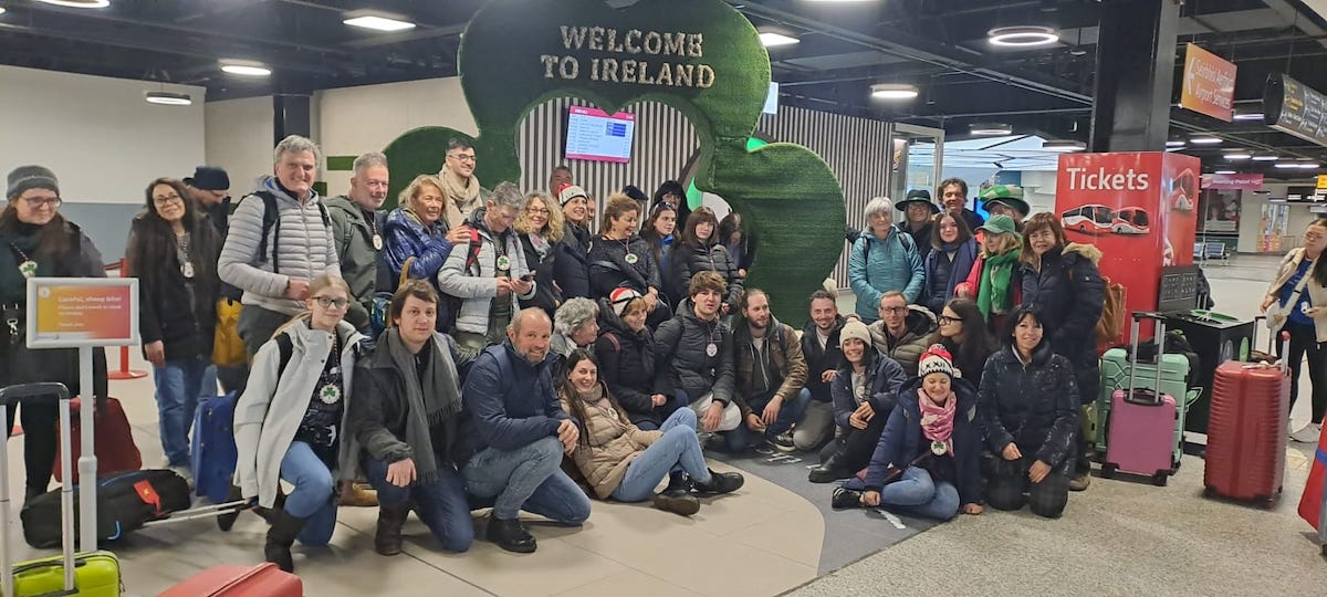 La delegazione del Carnevale storico di Verrès in Irlanda