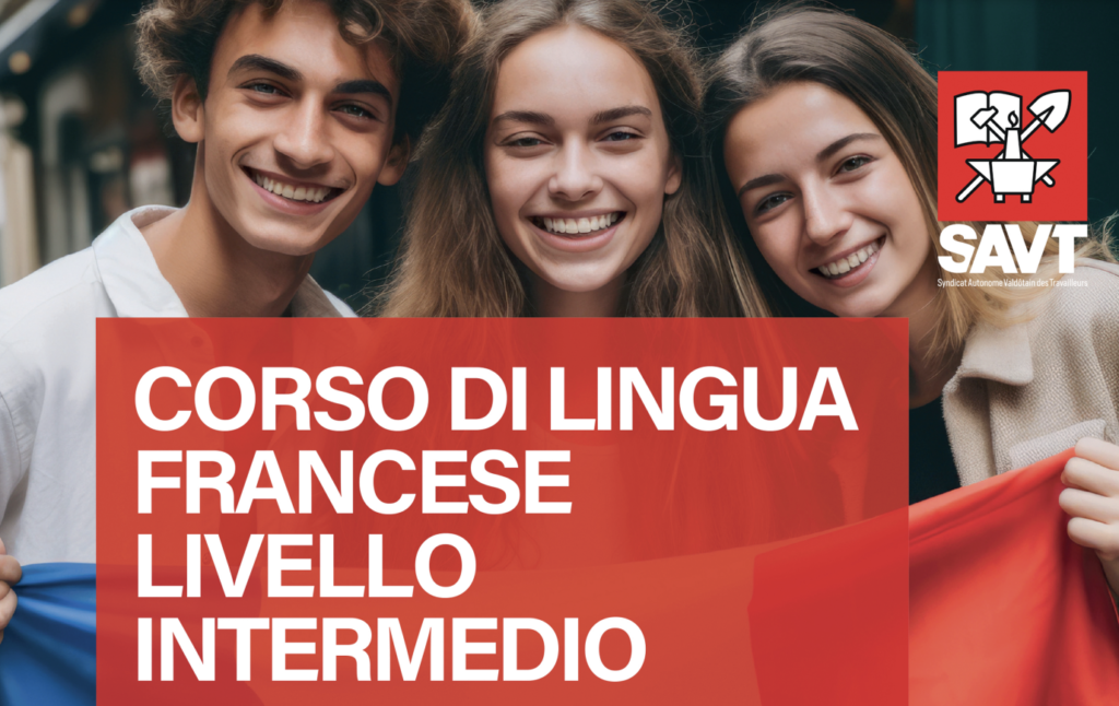 Il Savt organizza un corso di lingua francese di livello intermedio