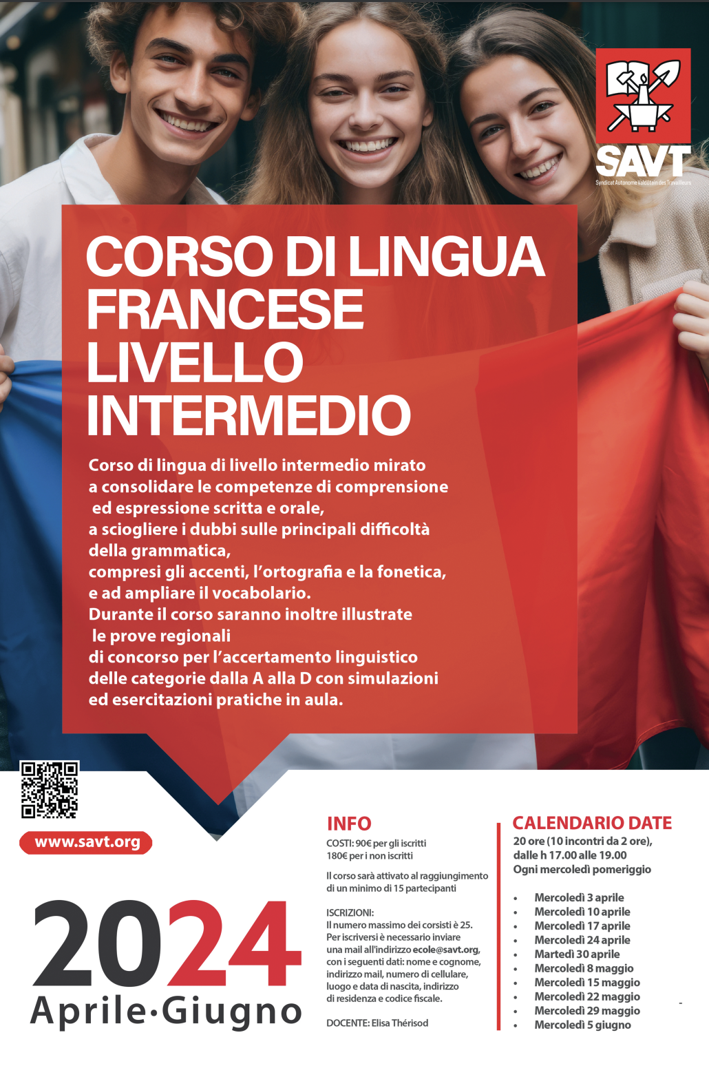 Corso di lingua francese livello intermedio