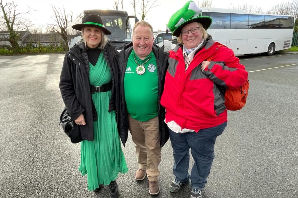 La delegazione del Carnevale storico di Verrès a Killarney, in Irlanda, per il Saint Patrick’s Day