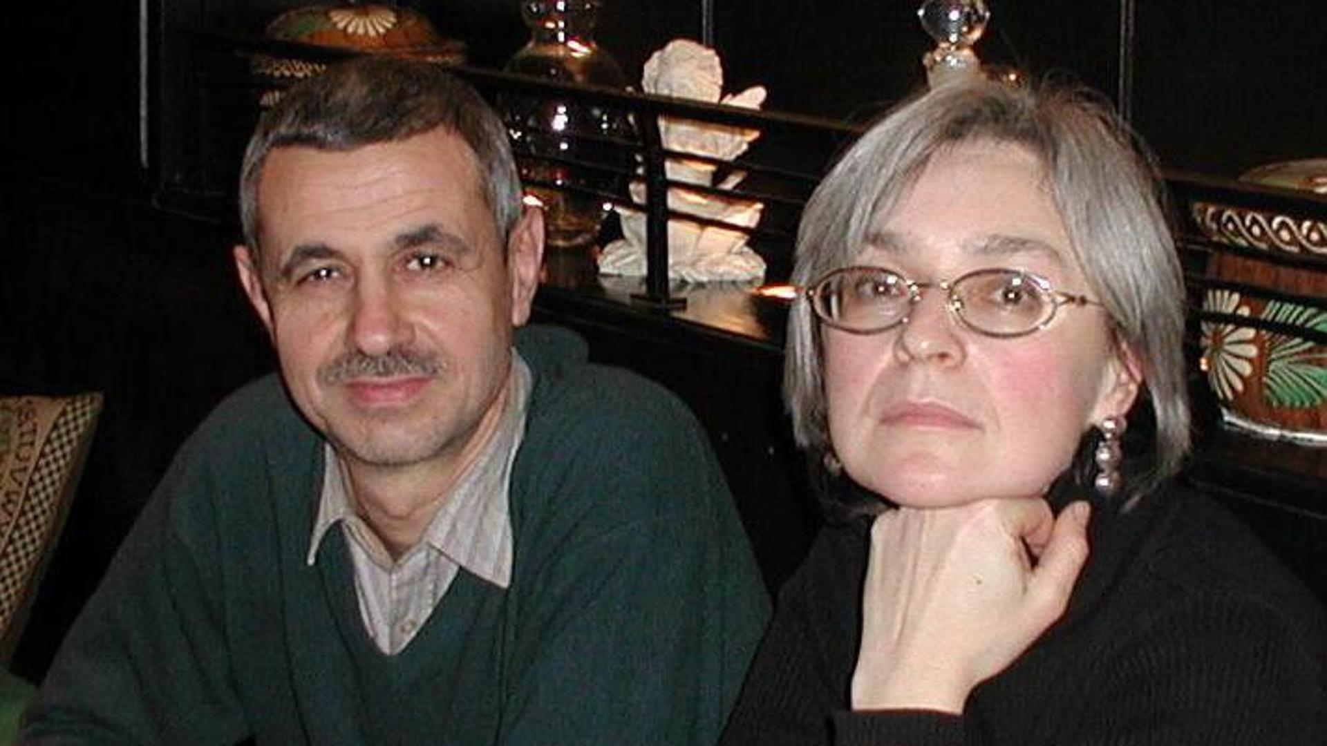 Paolo Bergamaschi con Anna Politkovskaja