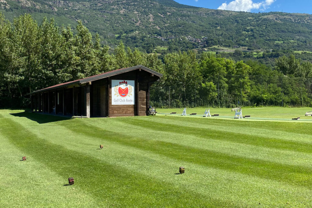 il campo pratica Golf Club Brissogne Aosta