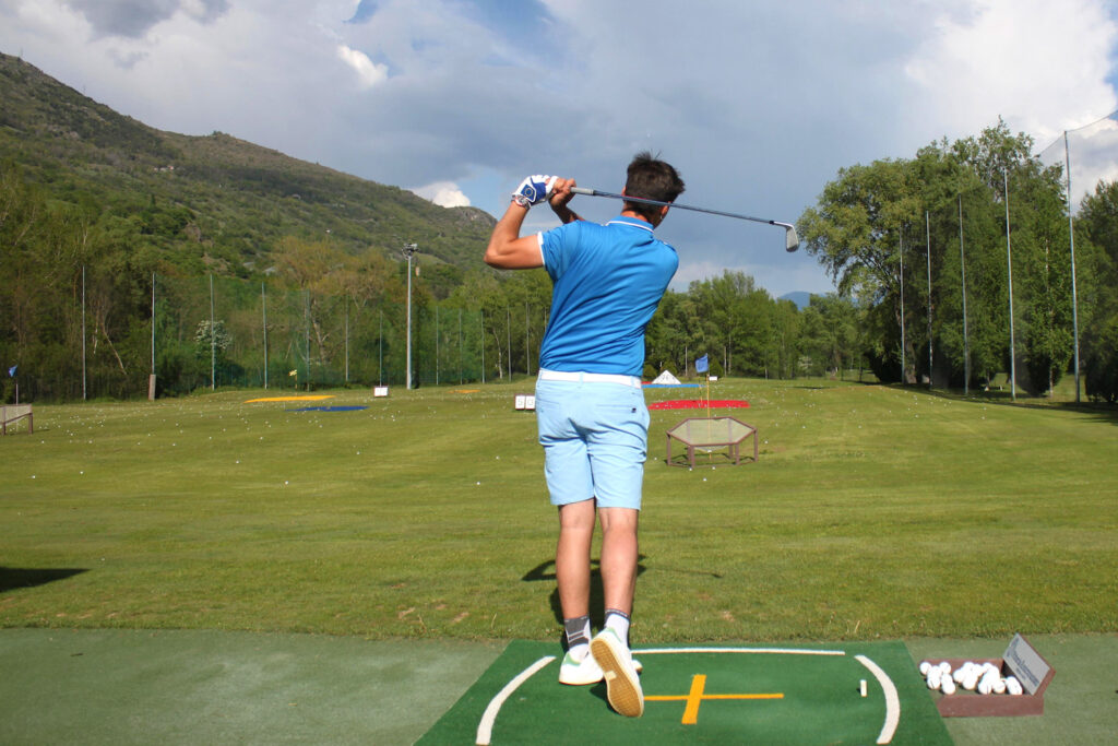 il campo pratica Golf Club Brissogne Aosta