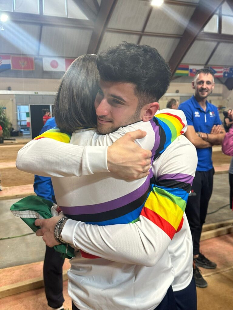 Natalie Gamba e Ivan Soligon alla vittoria ai mondiali di staffetta mista di bocce