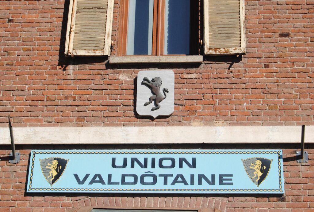 La sede dell'Union Valdotaine - UV