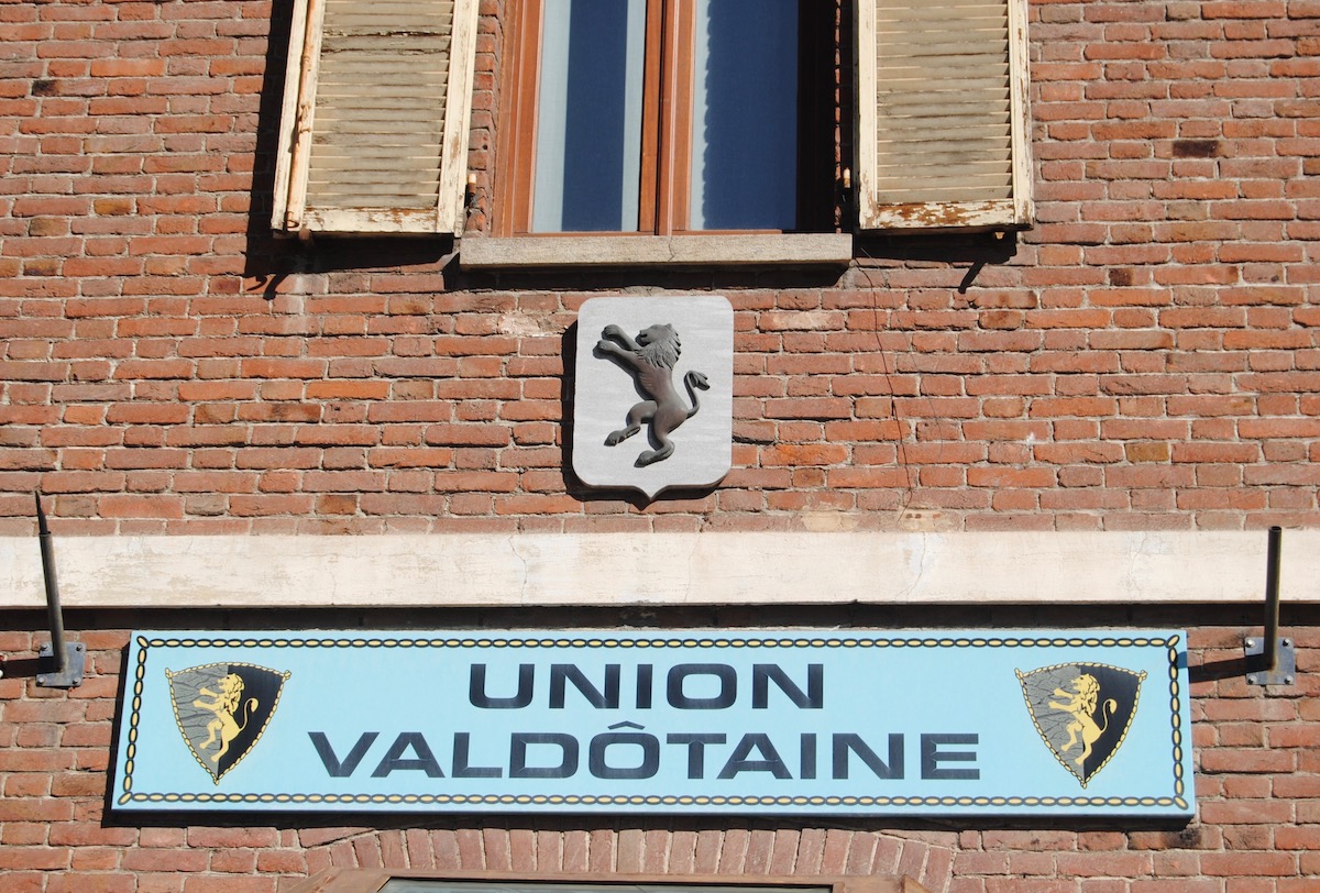 La sede dell'Union Valdotaine - UV