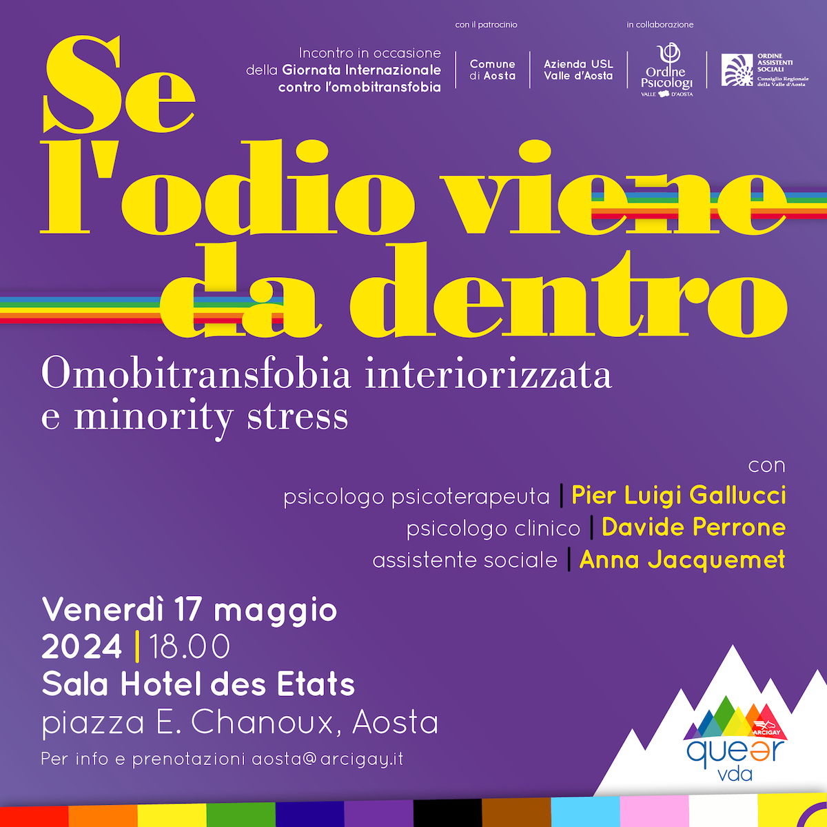 queervda evento omobitransfobia interiorizzata