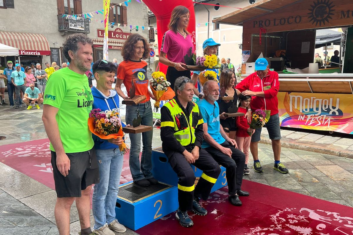 Il podio femminile del Licony Trail 2024