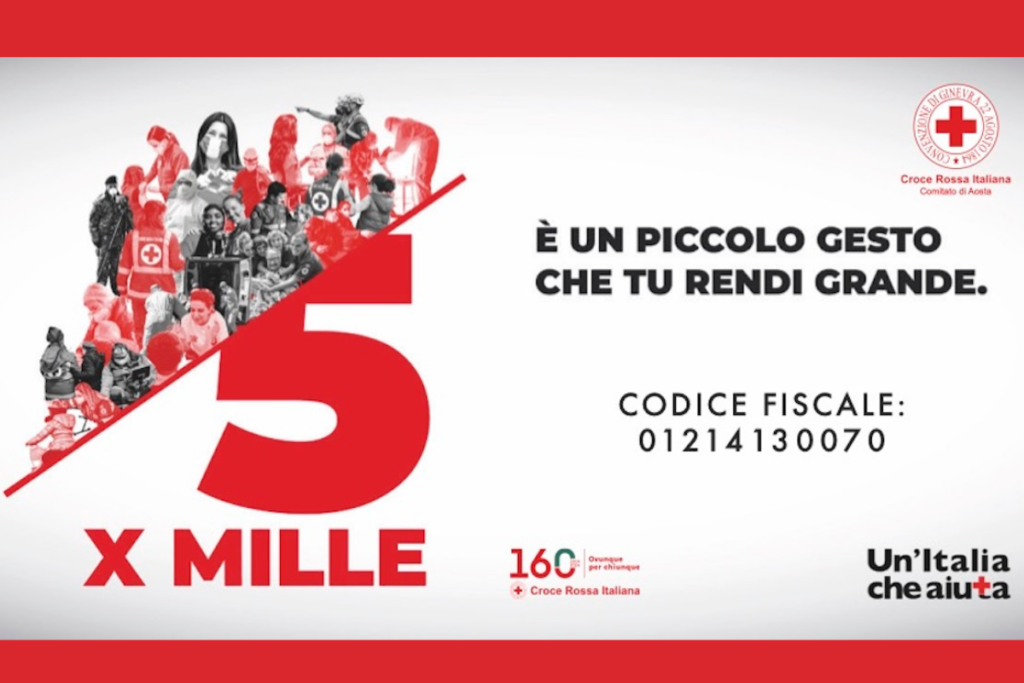 Dona il tuo 5×1000 alla Croce Rossa Italiana – Comitato di Aosta