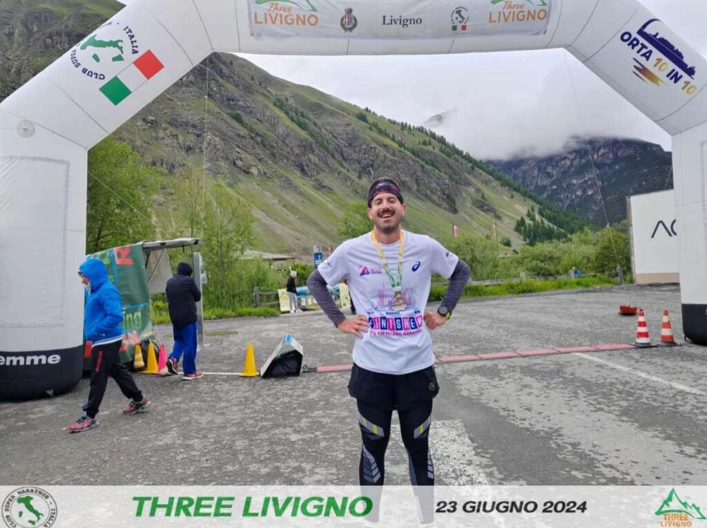 Alex Chapellu secondo nella terza maratona della Three Livigno