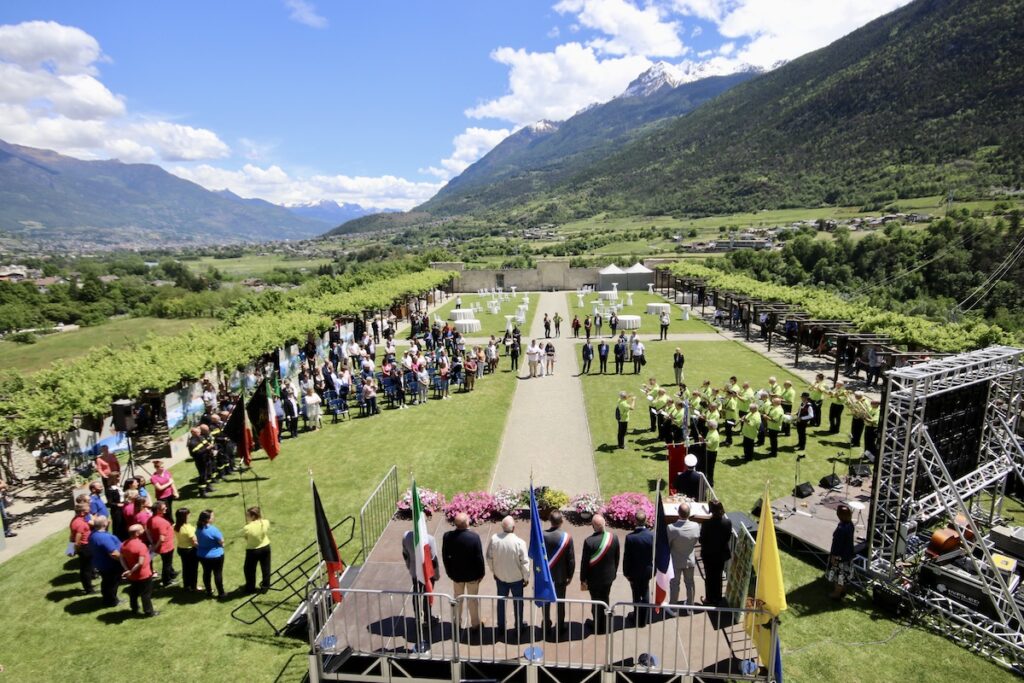 Cerimonia anni gemellaggio Sarre La Turbie