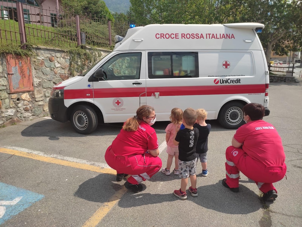 Croce rossa italiana Comitato di Aosta attività per bambini