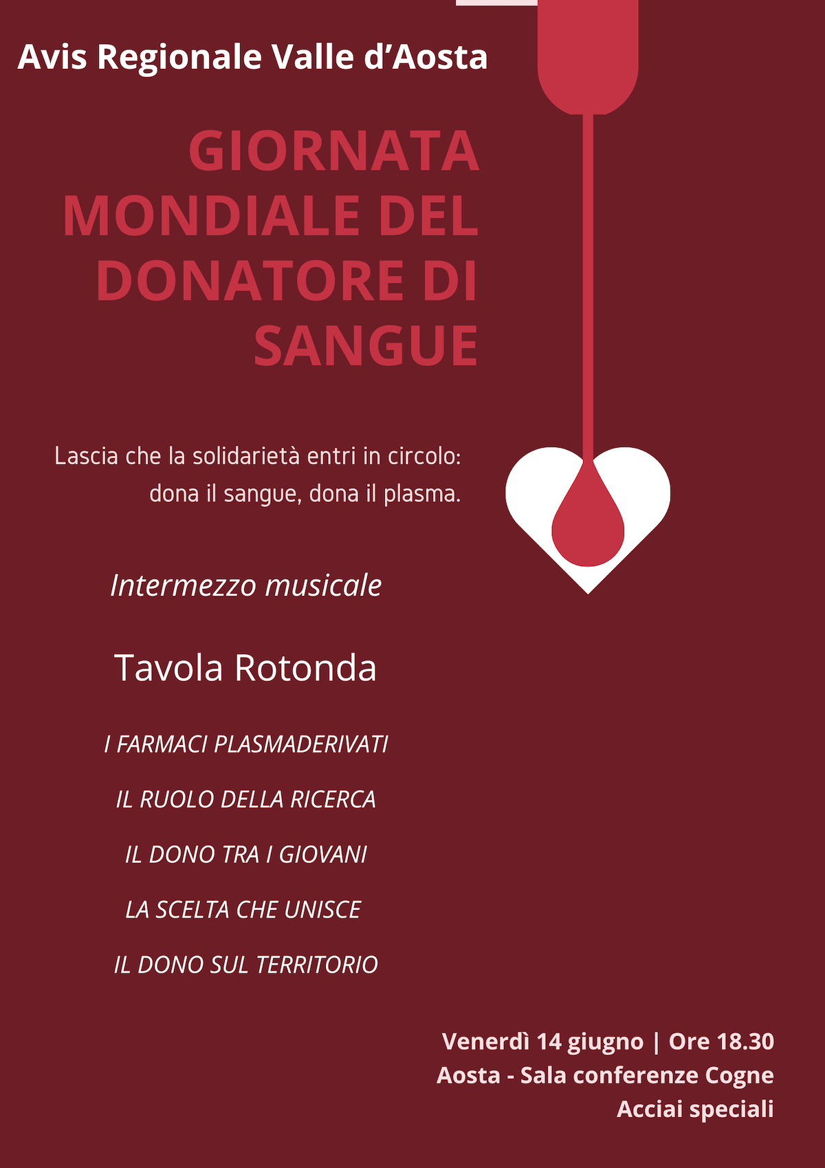 Giornata mondiale del donatore di sangue