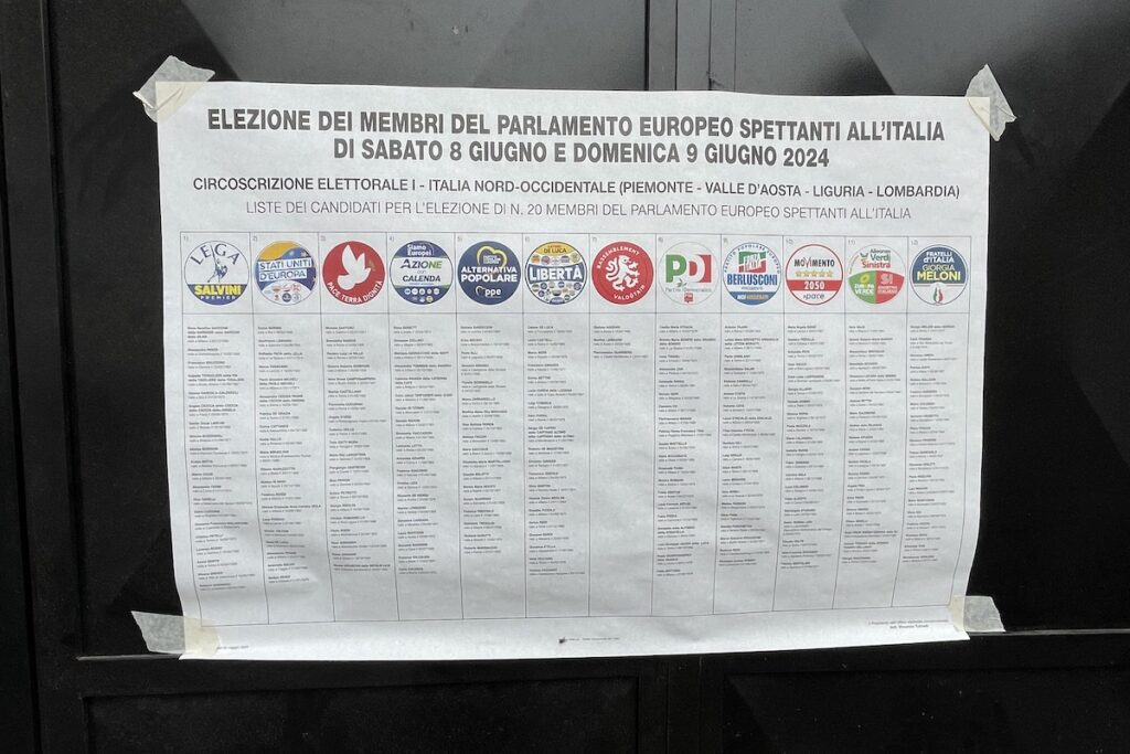 Liste Elezioni europee 2024