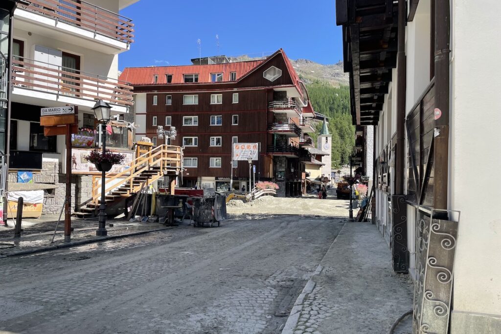 Il centro di Cervinia