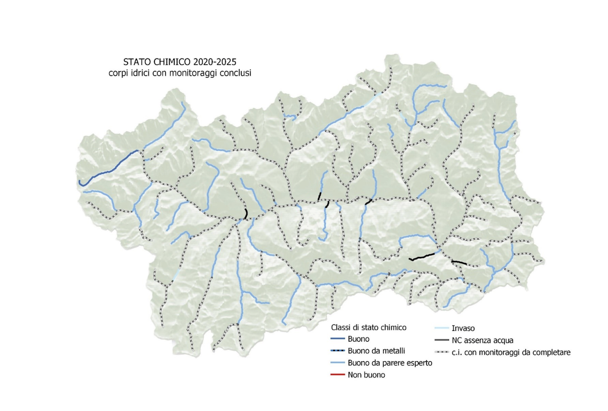 Lo stato chimico dei torrenti valdostani