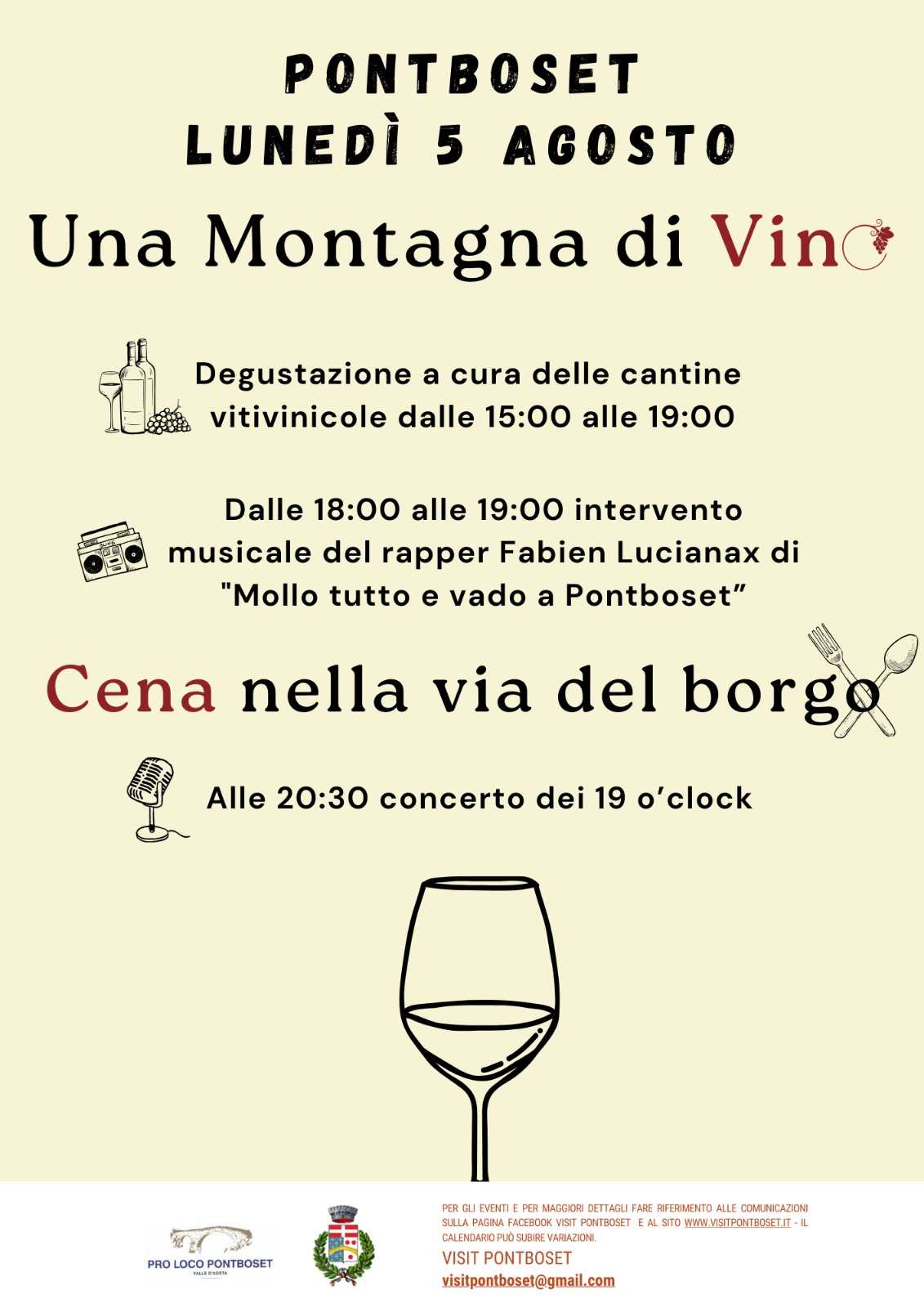 una montagna di vino