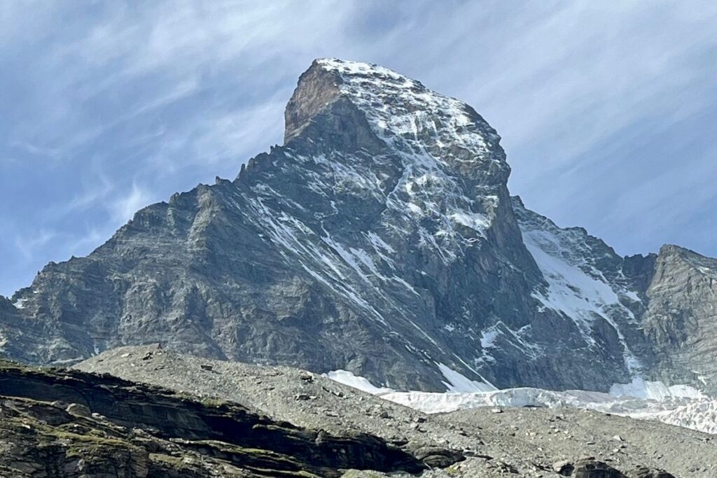 Il versante svizzero del Cervino visto da Zermatt