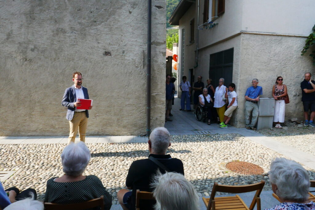 Il vicesindaco Fabio Badery inaugurazione