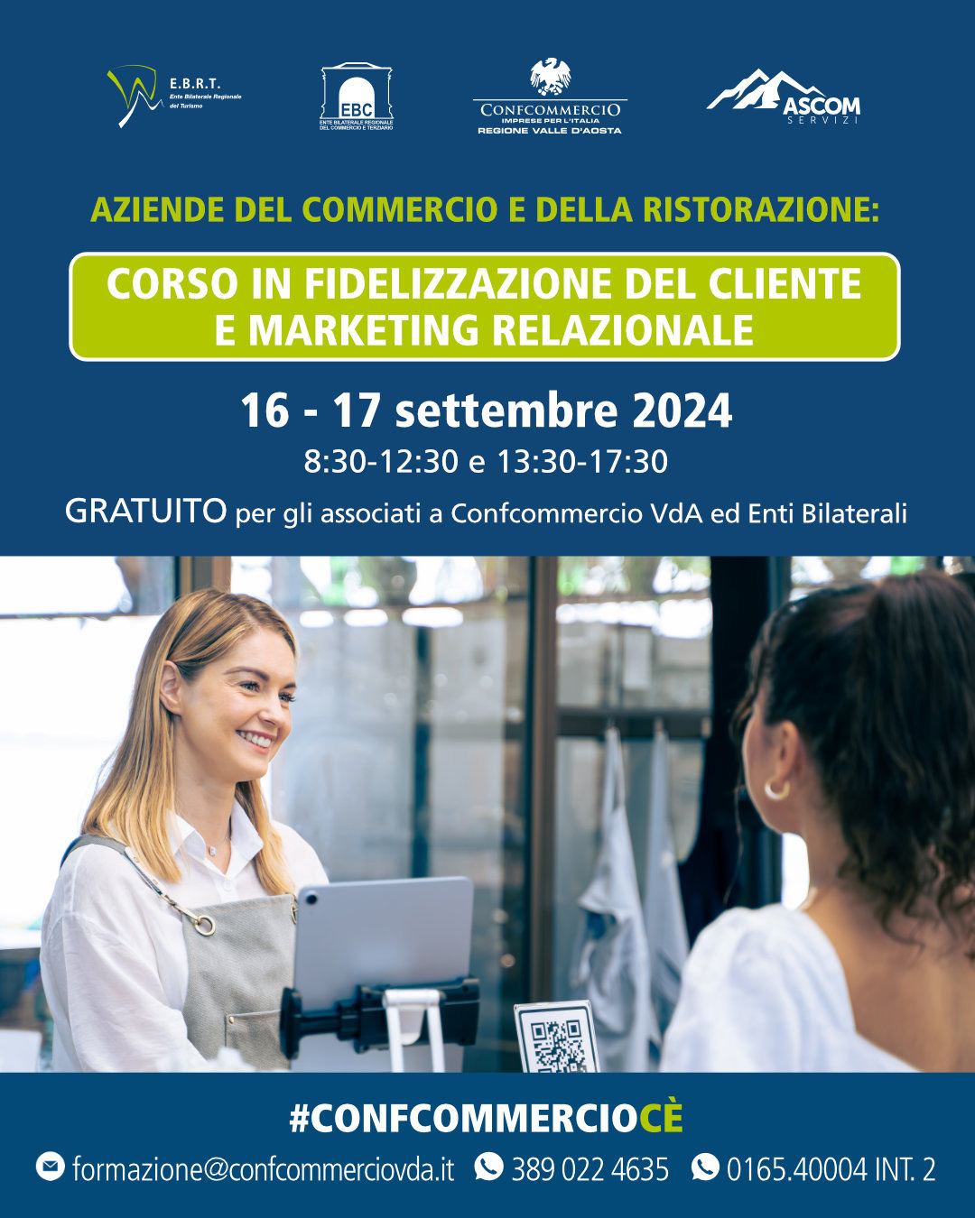 LOCANDINA CORSO FIDELIZZAZIONE DEL CLIENTE