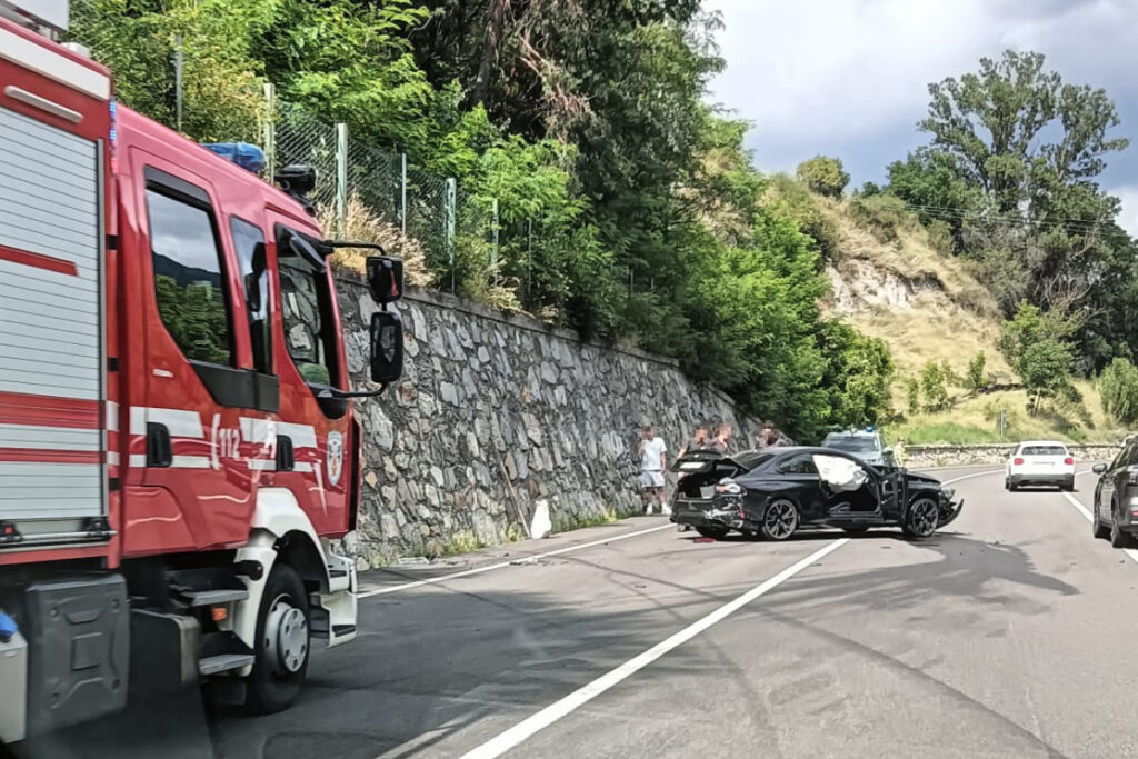 Incidente stradale a Gignod: rallentamenti sulla Statale 27