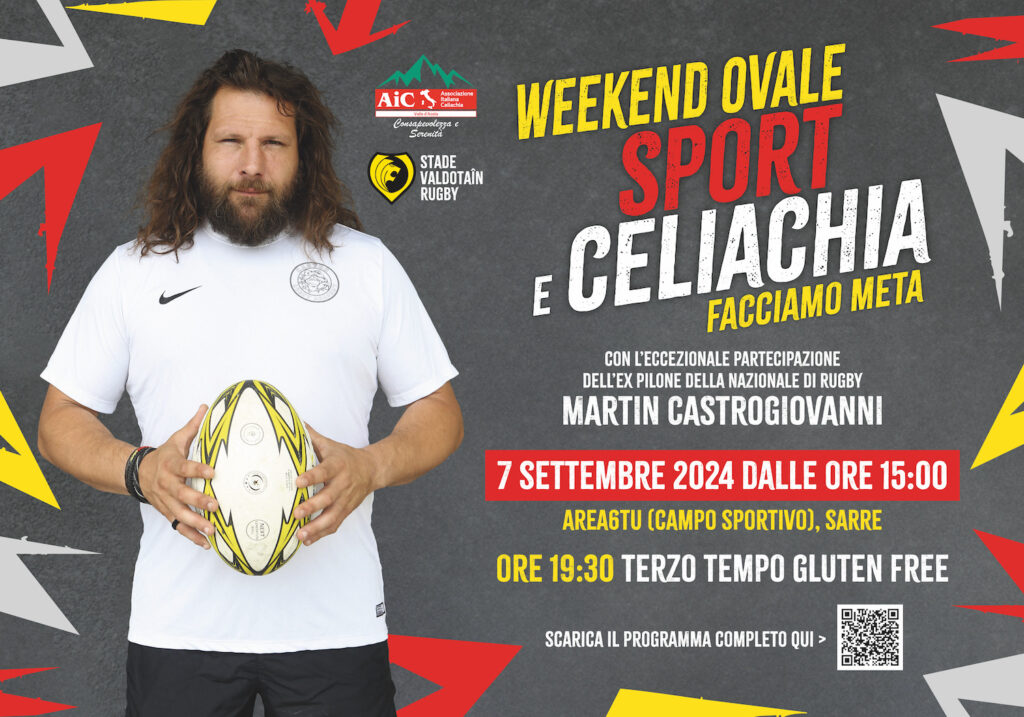 “Sport e Celiachia: Facciamo meta!”, un evento eccezionale dedicato al tema della celiachia e al grande rugby