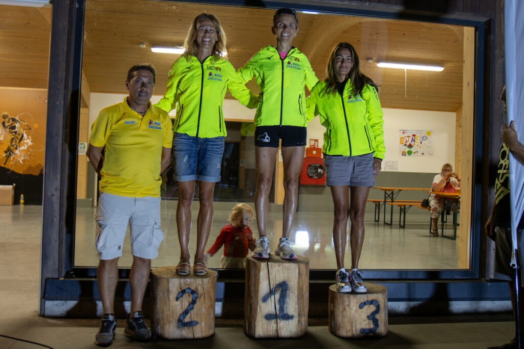 Podio 5km femminile - Da sx: Hero, Bertone e Vitton Mea