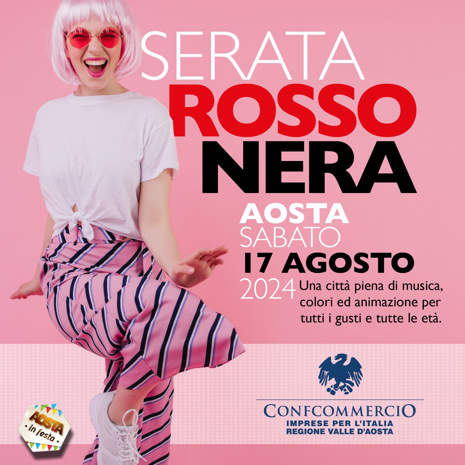 Serata rosso nera